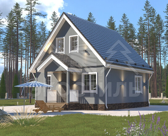 Дом из клееного бруса 018