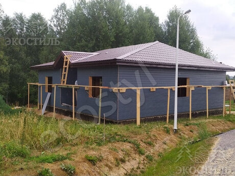 Дом 9х9 м с террасой каркас