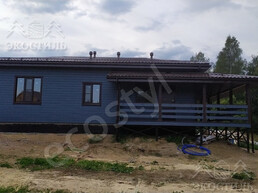 Дом 9х9 м с террасой каркас