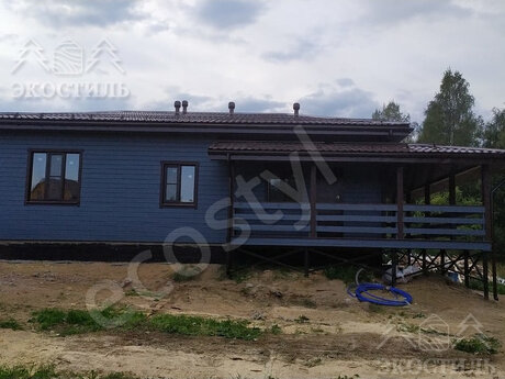 Дом 9х9 м с террасой каркас