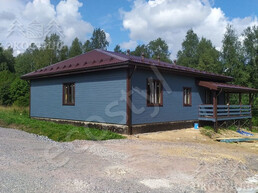 Дом 9х9 м с террасой каркас