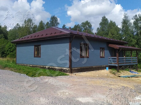 Дом 9х9 м с террасой каркас