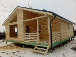 Дом 8x10м проф брус