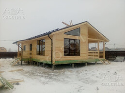 Дом 8x10м проф брус
