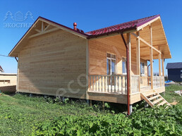 Дом 6х8м с терассой каркас