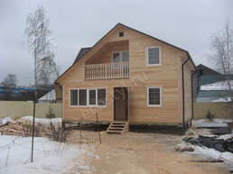 Дом 6x8м клееный брус