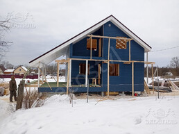 Дом 8х9м каркас